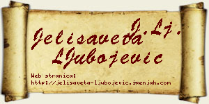 Jelisaveta LJubojević vizit kartica